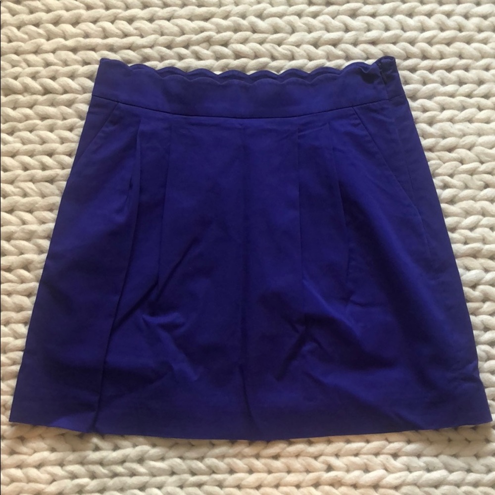 J.Crew Scallop-waist mini skirt